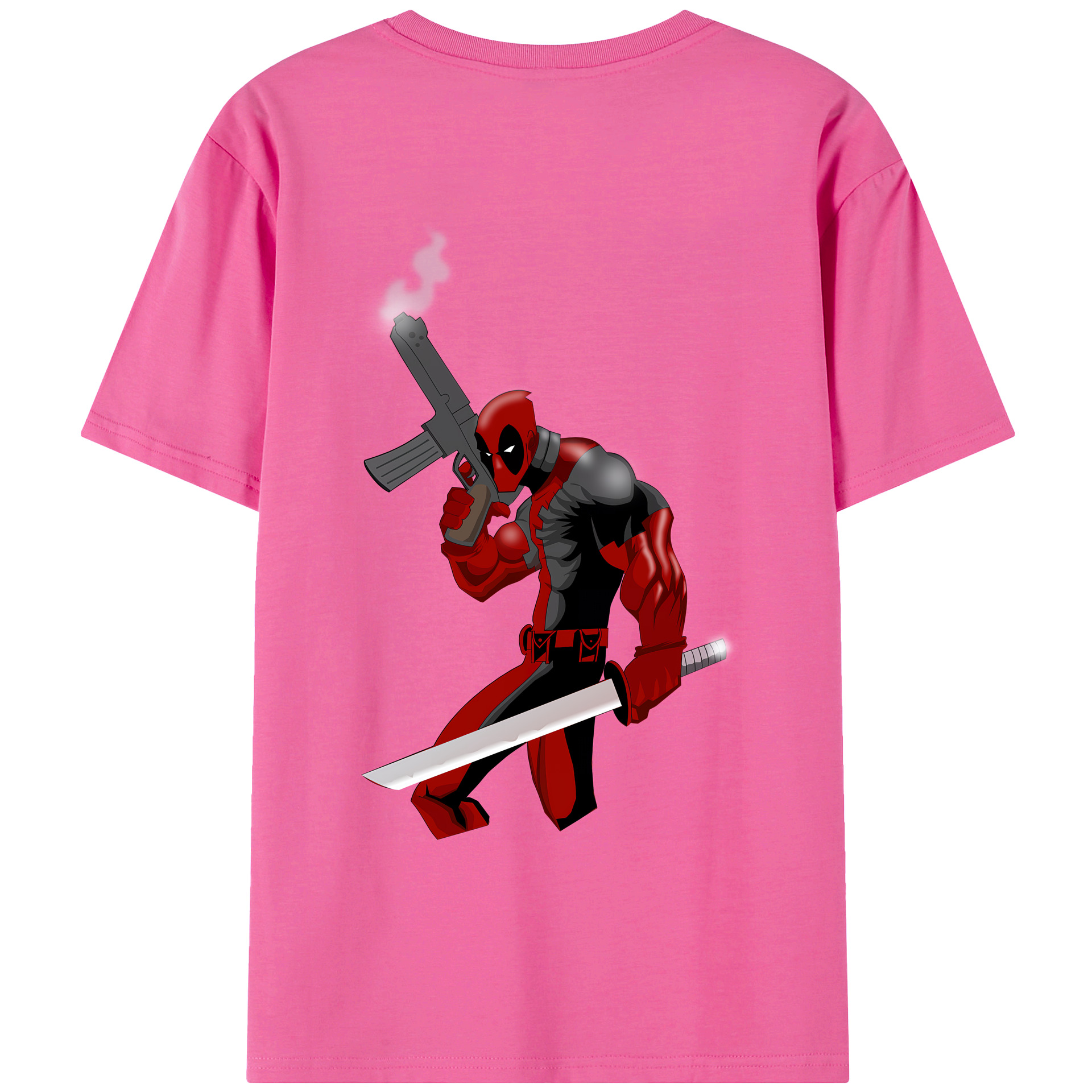 （画像用） Deadpool デッドプール レディース半袖Tシャツ(バックプリント)